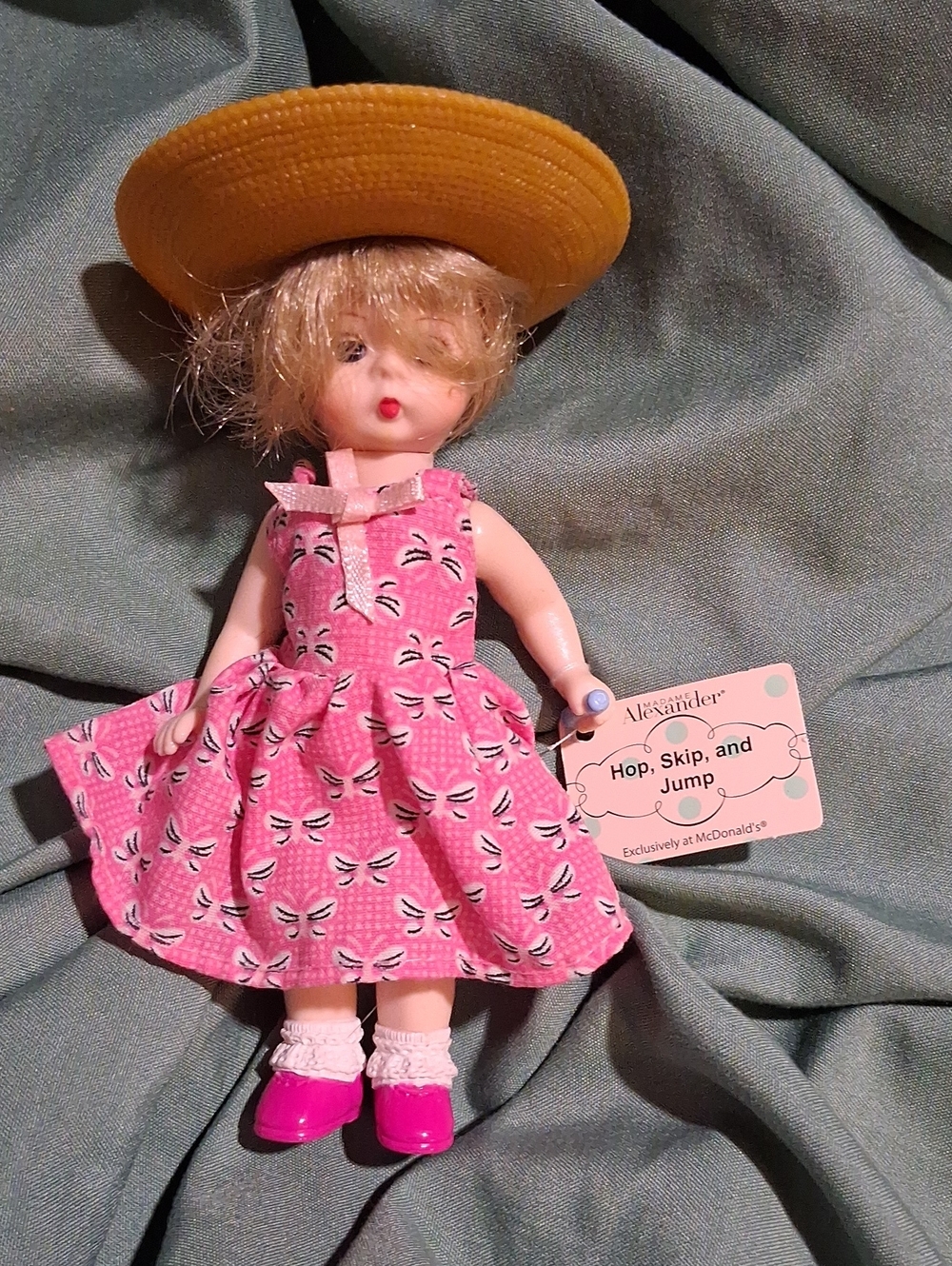 Madame Alexander Pink Dress Doll with Yellow Straw Hat